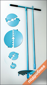 Ручной бур «Землебур БР-2» Бур ручной, садовый, строительный